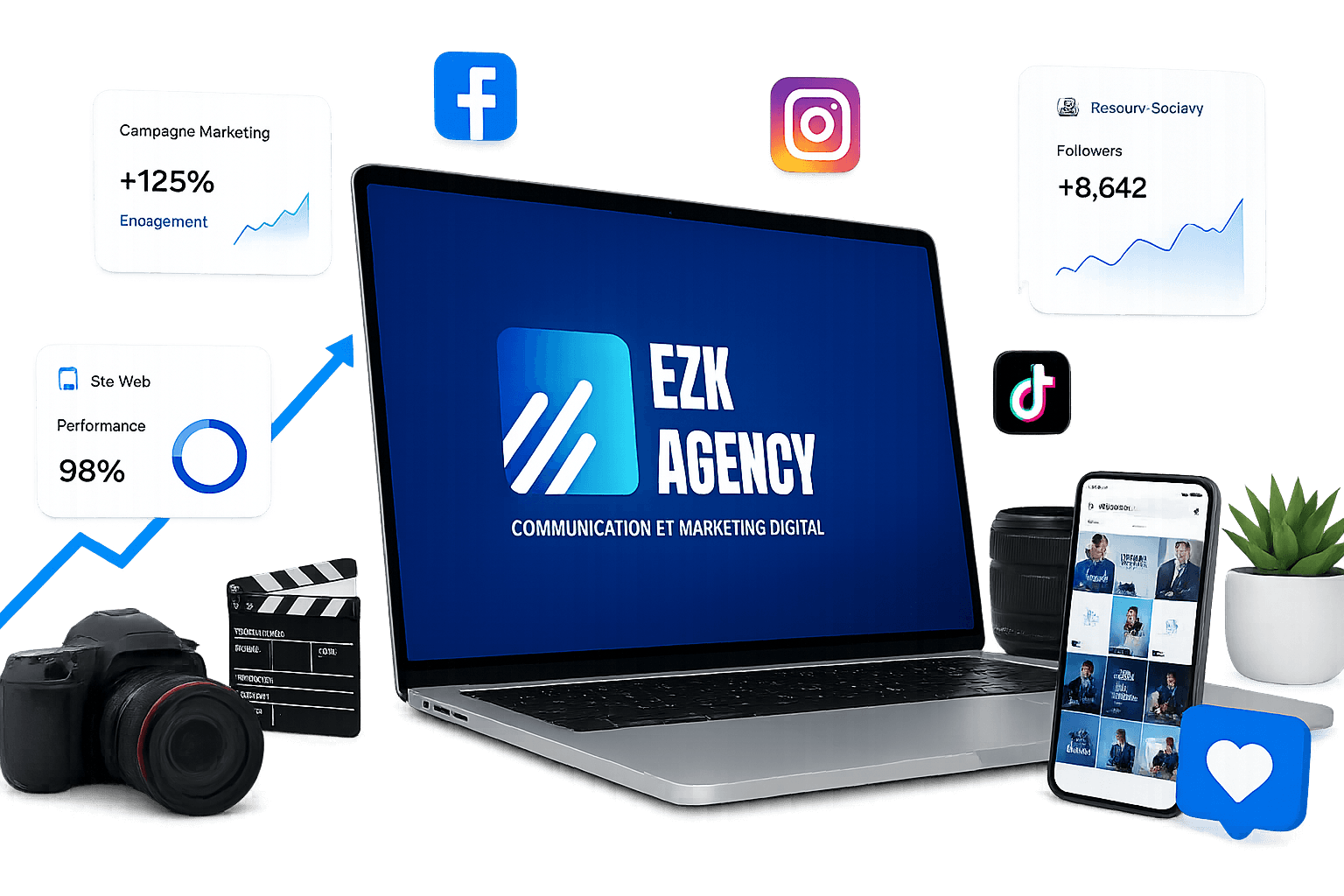 EZK Agency Dashboard Mockup